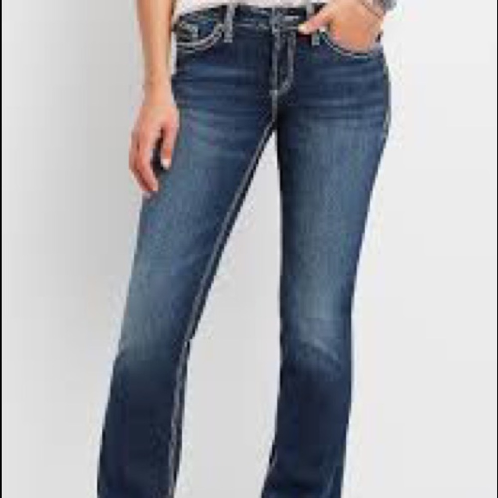 Silver Boot Cut Jeans *long length*